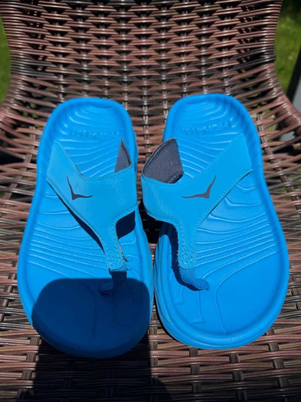 Hoka One One Women's Ora Recovery Flip - Diva Blue/Outer Space Sz 5 - Picture 2 of 8